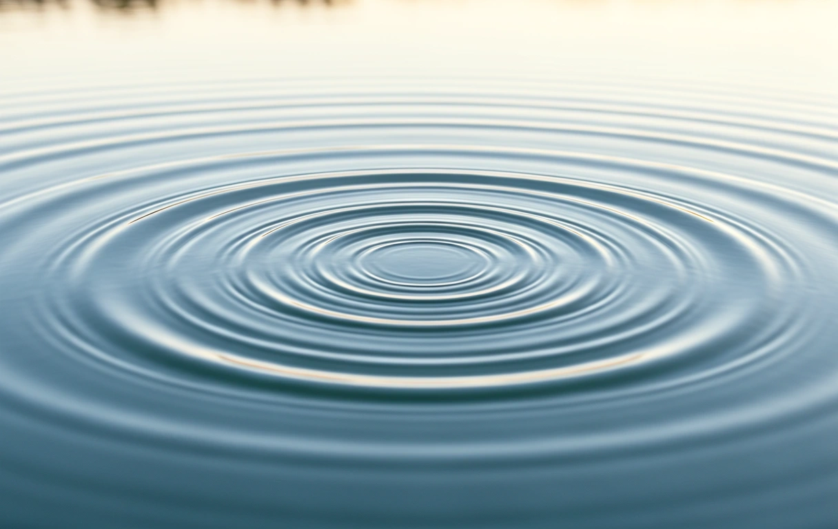 Mathematical patterns in nature representing ripples of investment
